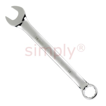 Hardened and Tempered Cyclo 18mm Open / Ring Spanner