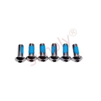 Pack of 6 Disc Rotor Bolts M5x0.8 Thread Pitch (Complete with Thread Lock Pre-Applied)