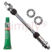 Cyclo 9.5x175mm Standard Rear Cycle Axle and Lithium Grease and Hub Cages