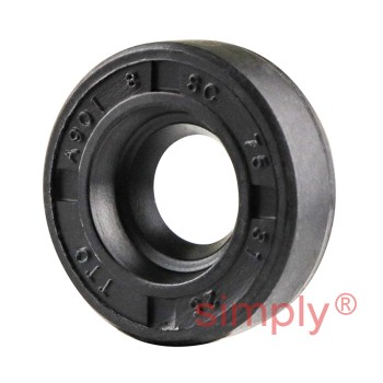 0.31x0.75x0.25 inch Nitrile Rubber Single Lip Rotary Shaft Oil Seal with Garter Spring R21 / SC
