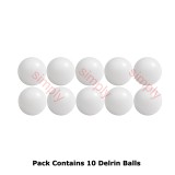 6mm Diameter Solid Delrin Polyoxymethylene (POM) / Celcon Plastic Balls