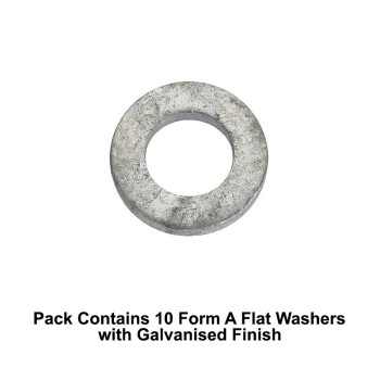 Unifix M24x44x4mm Form A Flat Washers DIN 125A with Galvanised Finish - Allow 2-3 Days