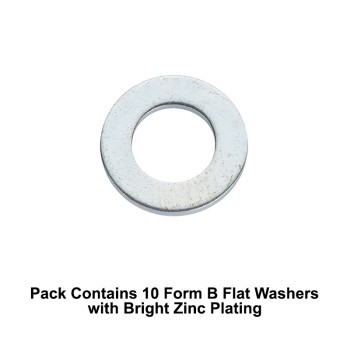 Unifix M16x30x2.2mm Form B Flat Washers BS 4320B with Bright Zinc Plated Finish
