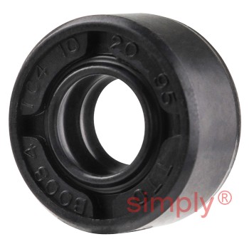 10x20x9.5TC4 Metric Fork and Damper Nitrile Rubber Oil Seal with Extra Internal Sealing Profile and Raised Outer Sealing Band on Outside Diameter