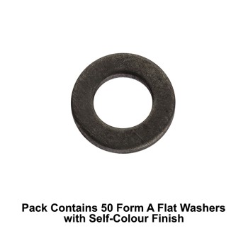 Unifix M10x20x2mm Form A Flat Washers DIN 125A with Self-Colour Finish - Allow 2-3 Days