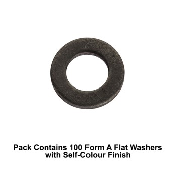 Unifix M6x12x1.6mm Form A Flat Washers DIN 125A with Self-Colour Finish - Allow 2-3 Days