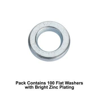 Unifix M8x16x1.4mm Flat Washers ISO 7089 with Bright Zinc Plated Finish