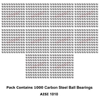 3/32 inch Diameter Grade 1000 Hardened 1010 Carbon Steel Ball Bearings