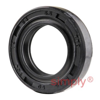 15x24x5.5TC4 Metric Fork and Damper Nitrile Rubber Oil Seal with Extra Internal Sealing Profile and Raised Outer Sealing Band on Outside Diameter