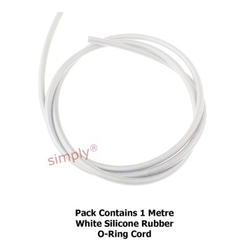 1.5mm Section WHITE SILICONE O-Ring Cord