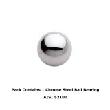 17mm Diameter Grade 100 Hardened 52100 Chrome Steel Ball Bearings