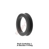 NAK VA5 FKM Rubber V-Ring Seal For Shafts 4.5-5.5mm - Allow 7-10 Days