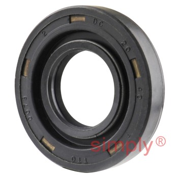 20x40x7DC Metric Fork and Damper Nitrile Rubber Oil Seal with 2 Opposite Facing Individually Sprung Sealing Lips