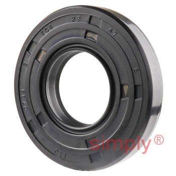 22x47x8TC4 Metric Fork and Damper Nitrile Rubber Oil Seal with Extra Internal Sealing Profile and Raised Outer Sealing Band on Outside Diameter