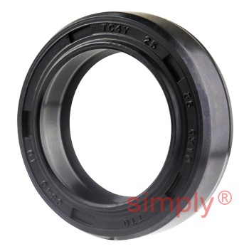 25x35x9TC4/10Y Metric Fork and Damper Nitrile Rubber Oil Seal with Extra Internal Sealing Profile and Raised Outer Sealing Band on Outside Diameter