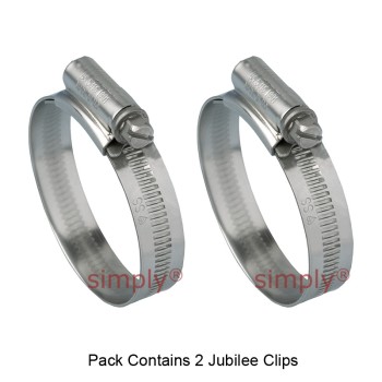 000SS 304 Stainless Steel Original Jubilee Clip Adjustment Range 9.5mm - 12mm Band Width 9.9mm