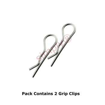 4x75mm Bright Zinc Plated Spring Grip Clips