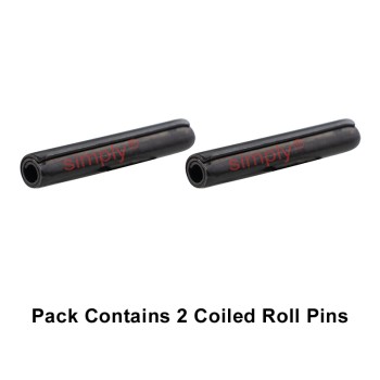 Imperial Carbon Steel CS70 HBK Coiled Roll Pins 3/32x1/4 inch with Plain Oiled Finish - Allow 2-3 Days