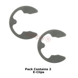Sprung Carbon Steel E-Clip for 1.2mm Groove Diameter