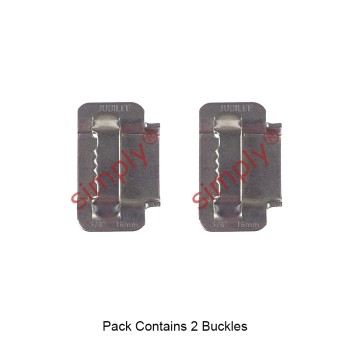 FB16H 304 Stainless Steel Jubilee Flexiband Buckles for 16mm / 5/8 inch Width Jubilee Flexiband