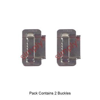 FB19H 304 Stainless Steel Jubilee Flexiband Buckles for 19mm / 3/4 inch Width Jubilee Flexiband