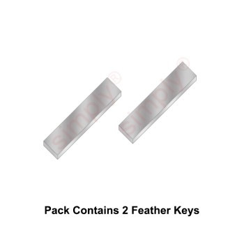 Imperial Carbon Steel DIN6885 Feather Keys with 2 Square Ends 3/16x3/16x5/8 inch