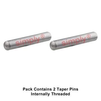 Metric Mild Steel Internally Threaded Taper Pins 10x100mm - Allow 2-3 Days