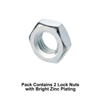 Unifix M30x46 - Grade 4 Steel Lock Nuts DIN 936 with 3.5mm Pitch and Bright Zinc Plated Finish - Allow 2-3 Days