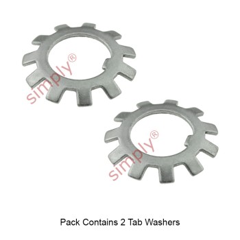 Pack of 2 MB0 Budget Locking Tab Washer 10mm bore