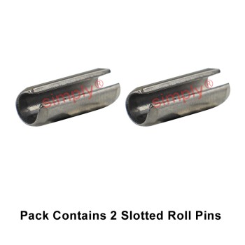 Imperial Slotted Stainless Steel DIN1481 Spring Roll Pins 5/64x7/16 inch - Allow 2-3 Days