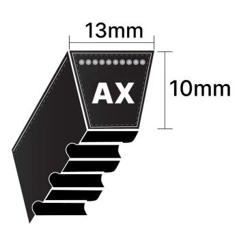 2HAX.55 Major Brand 2 Banded AX-Section Cogged V-Belt