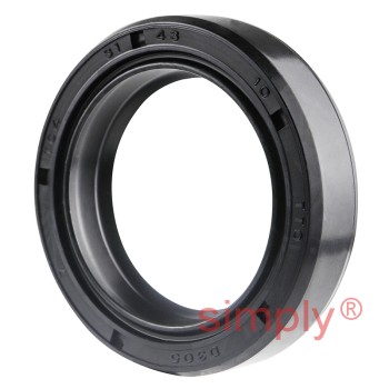 31x43x10TC4 Metric Fork and Damper Nitrile Rubber Oil Seal with Extra Internal Sealing Profile and Raised Outer Sealing Band on Outside Diameter