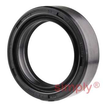 31x43x12.5TC4 Metric Fork and Damper Nitrile Rubber Oil Seal with Extra Internal Sealing Profile and Raised Outer Sealing Band on Outside Diameter