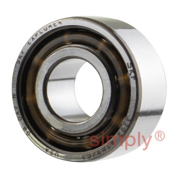 SKF 3202ATN9C3 Double Row Angular Contact Ball Bearing with Polyamide Cage 15x35x15.9mm