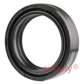 32x43x10.5DC4SS Metric Fork and Damper Nitrile Rubber Oil Seal with 2 Opposite Facing Individually Sprung Sealing Lips and Raised Outer Sealing Band on Outside Diameter