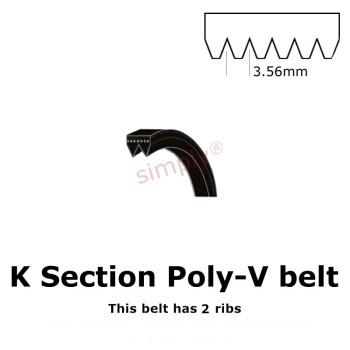 660PK/260K Major Brand Poly V Multiple Ribbed Belt 660mm/26 inch Length