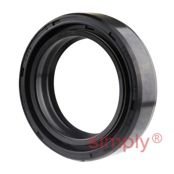 33x46x10.5DC4SS Metric Fork and Damper Nitrile Rubber Oil Seal with 2 Opposite Facing Individually Sprung Sealing Lips and Raised Outer Sealing Band on Outside Diameter