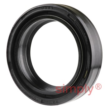 33x46x11DC4SS Metric Fork and Damper Nitrile Rubber Oil Seal with 2 Opposite Facing Individually Sprung Sealing Lips and Raised Outer Sealing Band on Outside Diameter