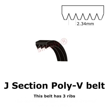 356PJ/140J Major Brand Poly V Multiple Ribbed Belt 356mm/14 inch Length