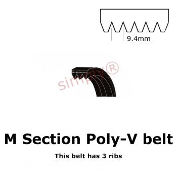 2515PM/990M Major Brand Poly V Multiple Ribbed Belt 2515mm/99 inch Length Allow 2-3 Days