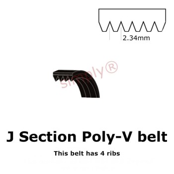 420PJ/165J Major Brand Poly V Multiple Ribbed Belt 420mm/16.5 inch Length