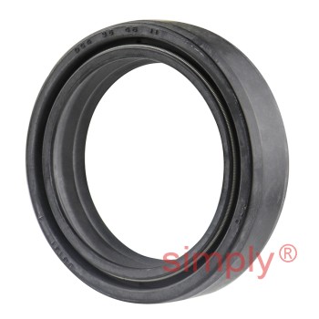 35x46x11DC4 Metric Fork and Damper Nitrile Rubber Oil Seal with 2 Opposite Facing Individually Sprung Sealing Lips and Raised Outer Sealing Band on Outside Diameter