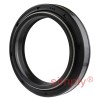 37x49x8DC4/10.SS Metric Fork and Damper Nitrile Rubber Oil Seal with 2 Opposite Facing Individually Sprung Sealing Lips and Raised Outer Sealing Band on Outside Diameter
