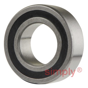 Budget 3800B2RSRTVH Rubber Sealed Double Row Angular Contact Ball Bearing 10x19x7mm