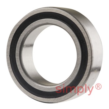Budget 3802B2RSRTVH Rubber Sealed Double Row Angular Contact Ball Bearing 15x24x7mm