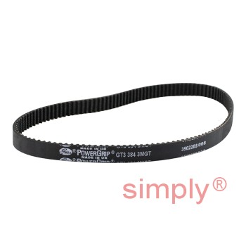 384-3MGT3-9 Gates PowerGrip Synchronous Belt 9mm Wide 3mm Pitch 128 Teeth