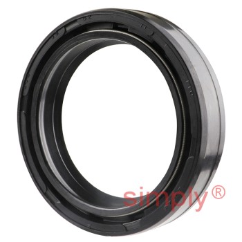 39x52x11DC4SS Metric Fork and Damper Nitrile Rubber Oil Seal with 2 Opposite Facing Individually Sprung Sealing Lips and Raised Outer Sealing Band on Outside Diameter