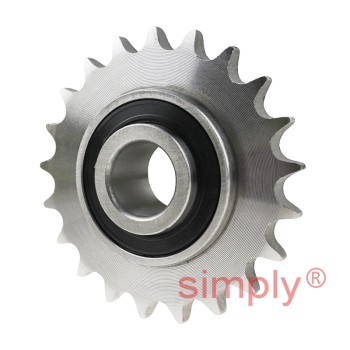 21 Tooth 06B Simplex Idler Sprocket for 3/8 Inch Pitch Chain