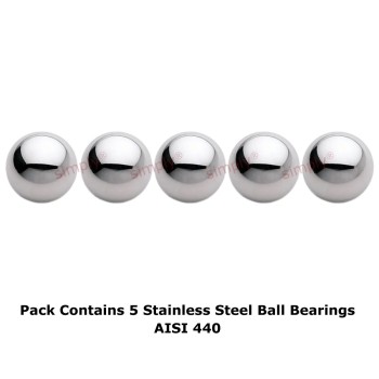 7/32 inch Diameter Grade 10 Hardened AISI 440 Stainless Steel Ball Bearings