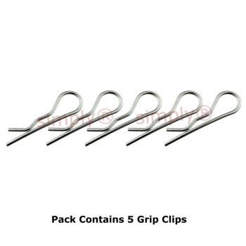 2x33mm Bright Zinc Plated Spring Grip Clips